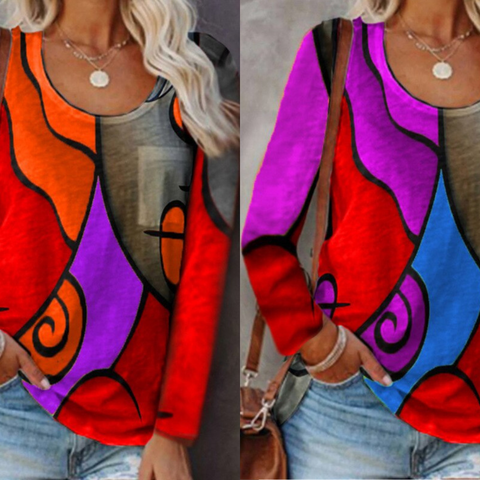 Blouse femme chic à manches longues élégante - PanierRoyale