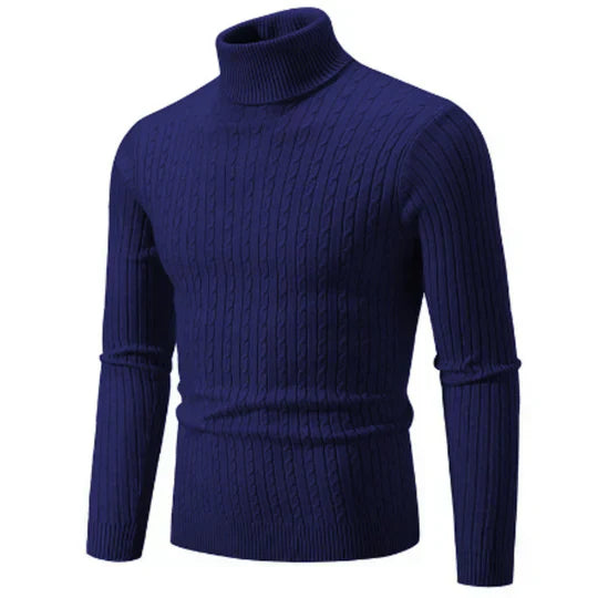 Pull Homme Col Roulé Chaud et Décontracté