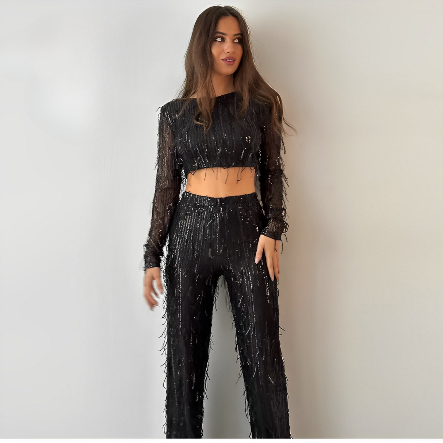 Robe de Soirée Pailletée Courte et Élégante - PanierRoyale