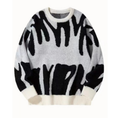 Pull Femme Élégant Noir et Blanc