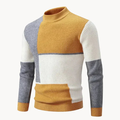Pull Homme à Carreaux Doux et Chaud pour Hiver