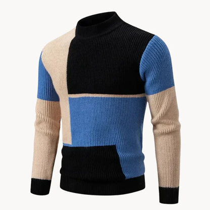 Pull Homme à Carreaux Doux et Chaud pour Hiver