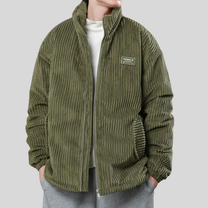 Veste Homme Hiver Chaude et Confortable à Col Montant
