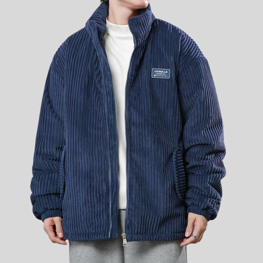 Veste Homme Hiver Chaude et Confortable à Col Montant