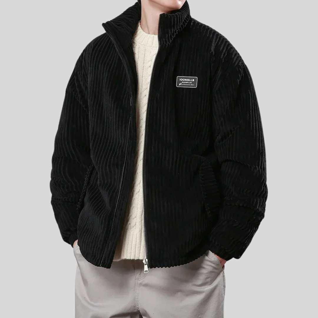 Veste Homme Hiver Chaude et Confortable à Col Montant