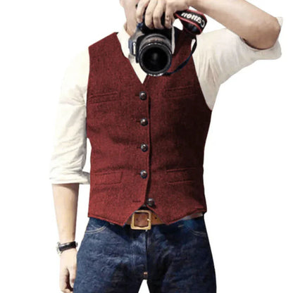 Gilet Homme Sans Manches Zippé Élégant