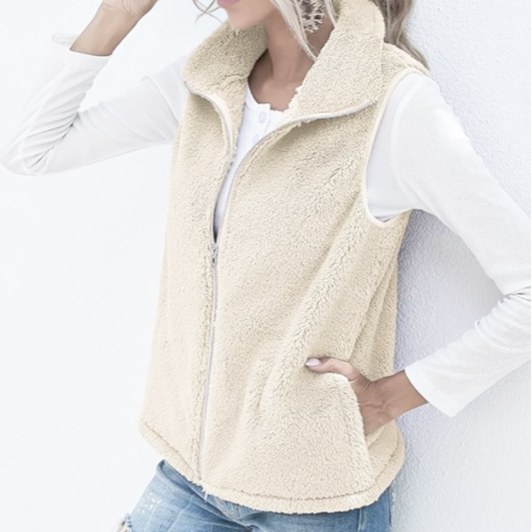 Gilet Femme Hiver Léger et Confortable avec Manches Longues