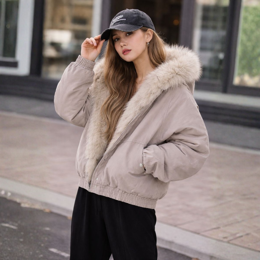 Manteau Femme Hiver Élégant - Parka Doublé et Chauffant pour Femme