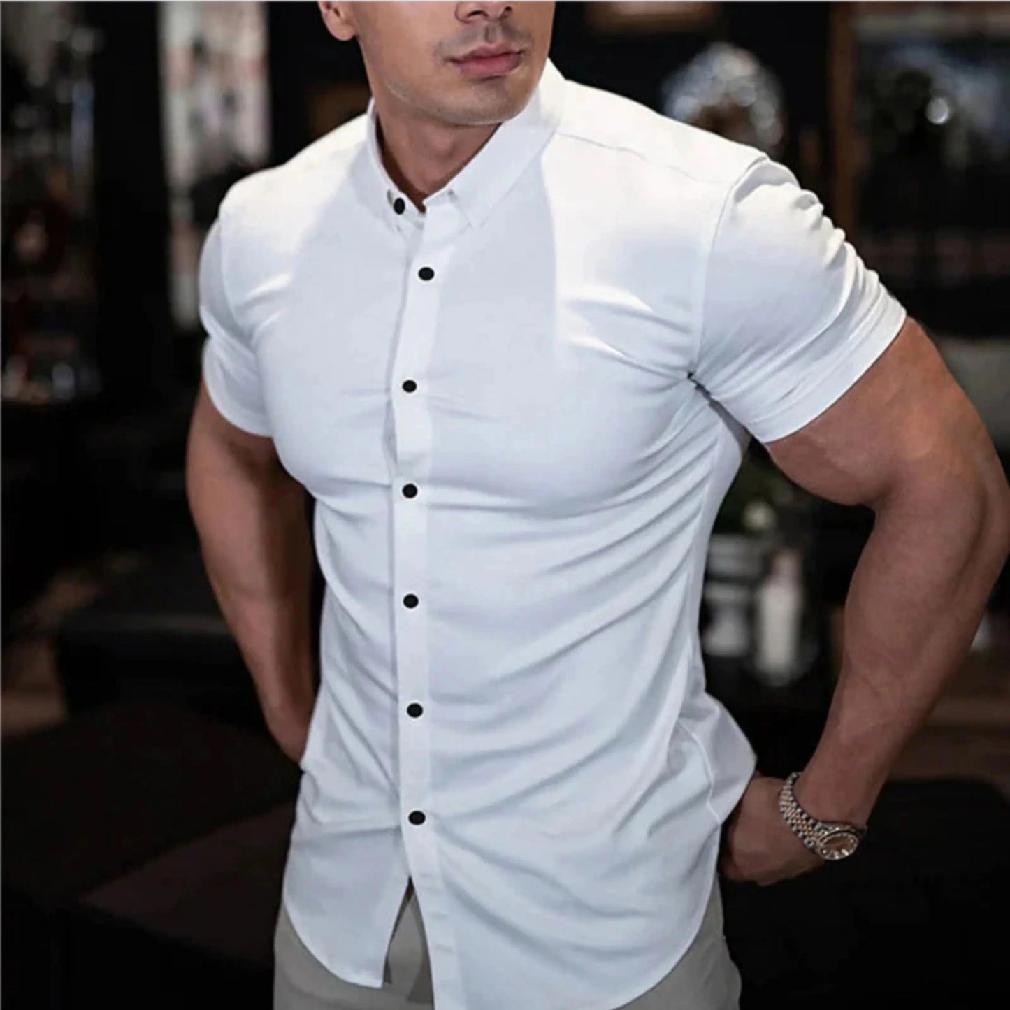Chemise Homme Détente Manches Courtes