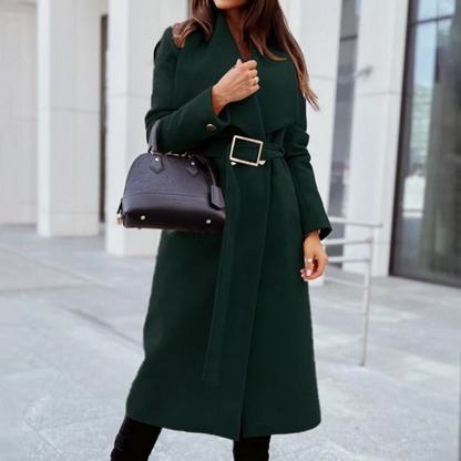 Manteau Femme Hiver Laine Mélée Douce et Chaude