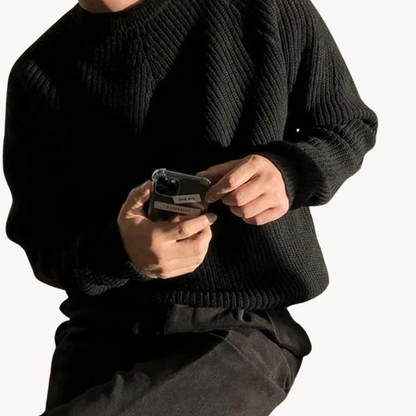 Pull Côtelé Classique pour Homme au Quotidien
