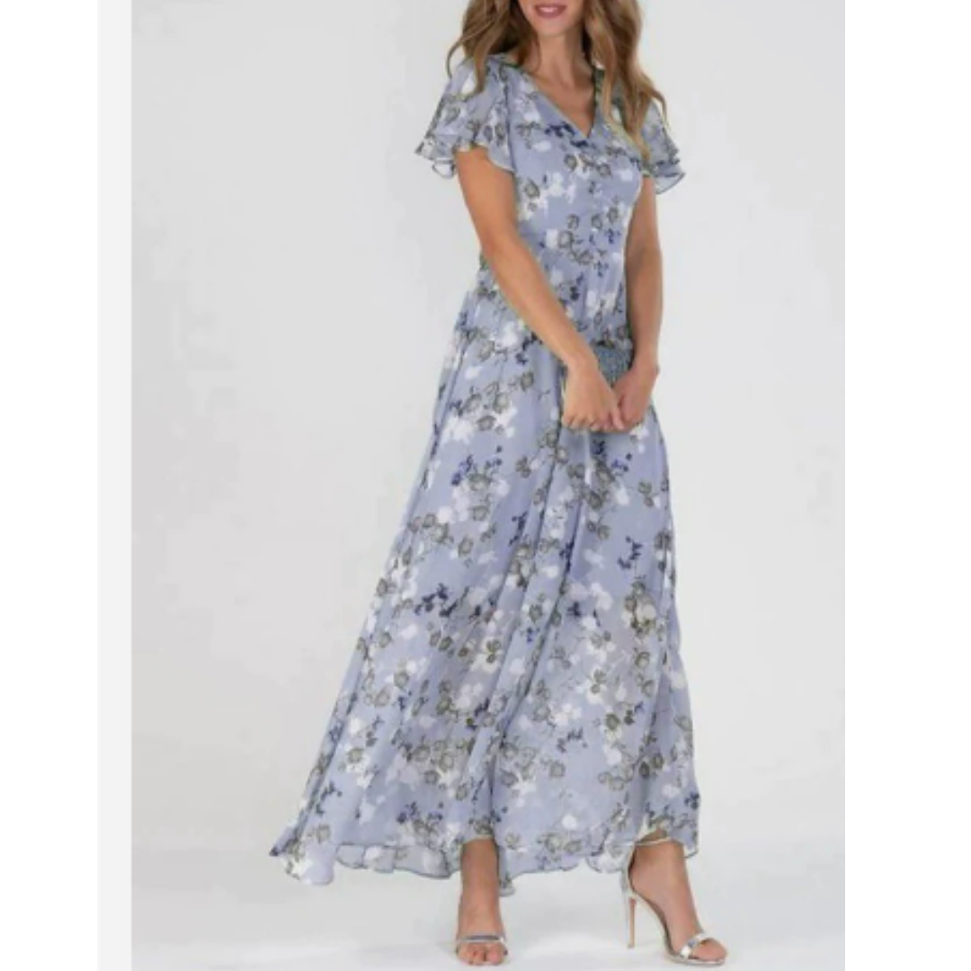 Robe Bohème Femme à Manches Bouffantes