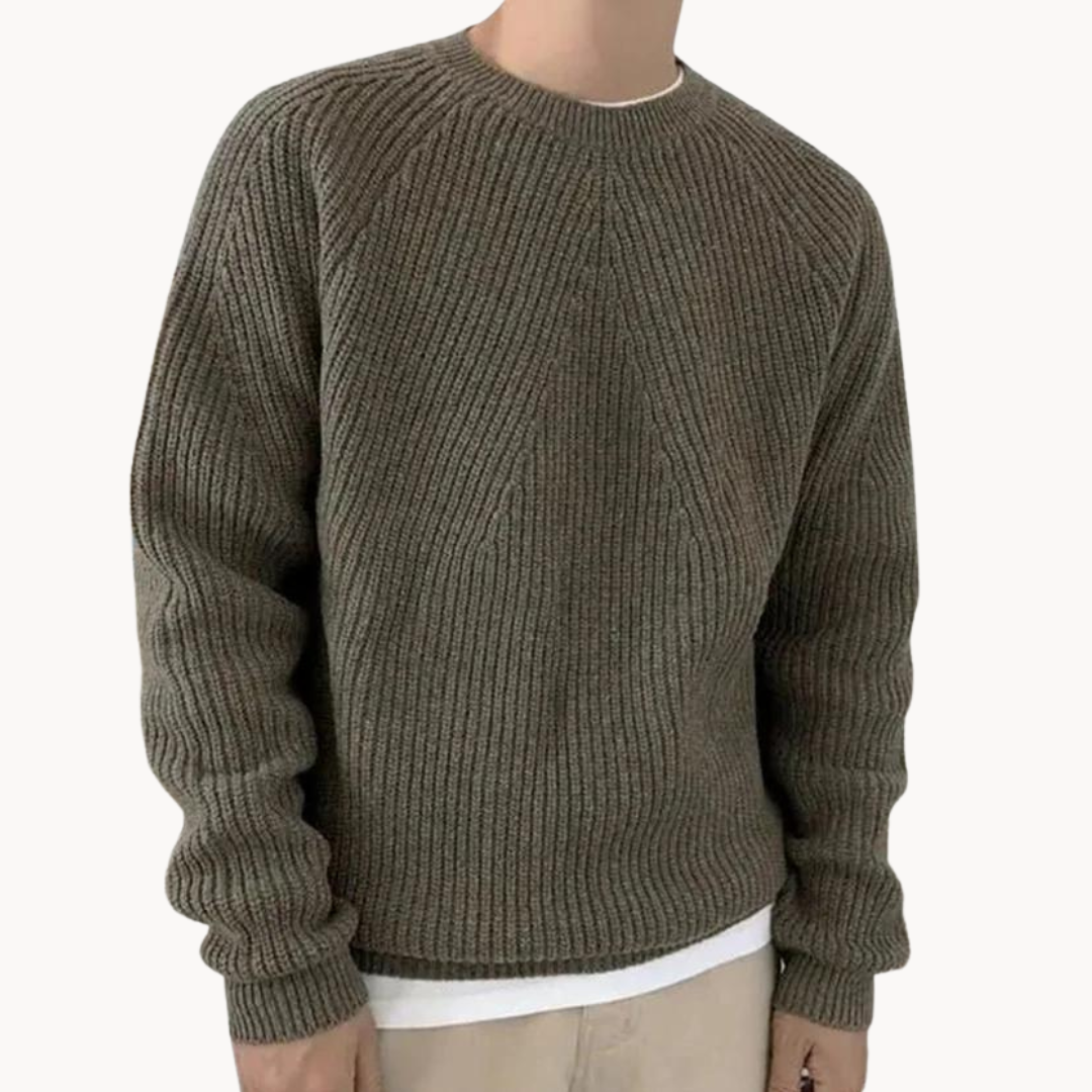 Pull Côtelé Classique pour Homme au Quotidien