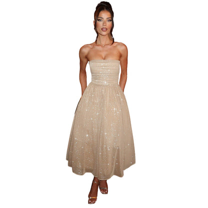 Robe Élégante Courte Sans Manches pour Femme - PanierRoyale