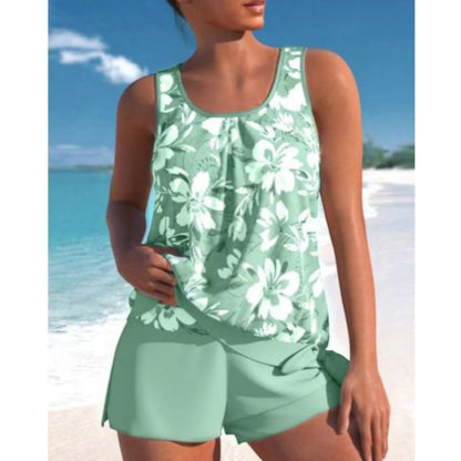 Maillot de Bain Tankini Floral Féminin pour Femme
