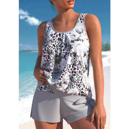 Maillot de Bain Tankini Floral Féminin pour Femme