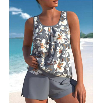 Maillot de Bain Tankini Floral Féminin pour Femme