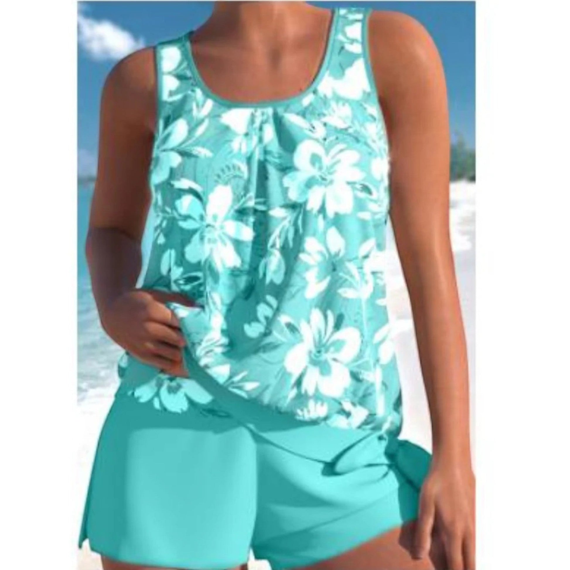 Maillot de Bain Tankini Floral Féminin pour Femme - PanierRoyale