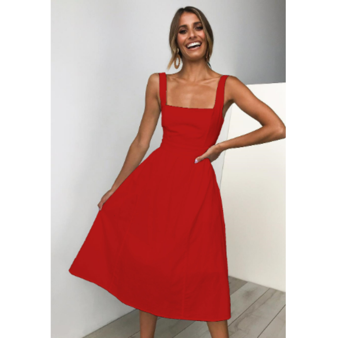 Robe Courte Été pour Femme avec Poches Pratiques - PanierRoyale