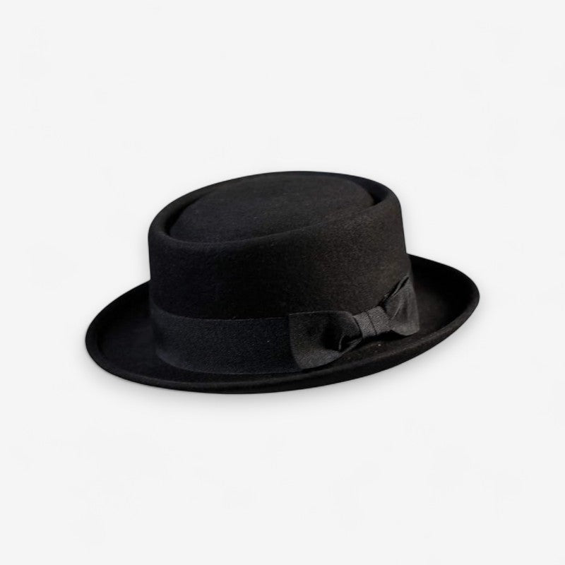 Chapeau Fedora Classique en Feutre avec Ruban Noir - PanierRoyale