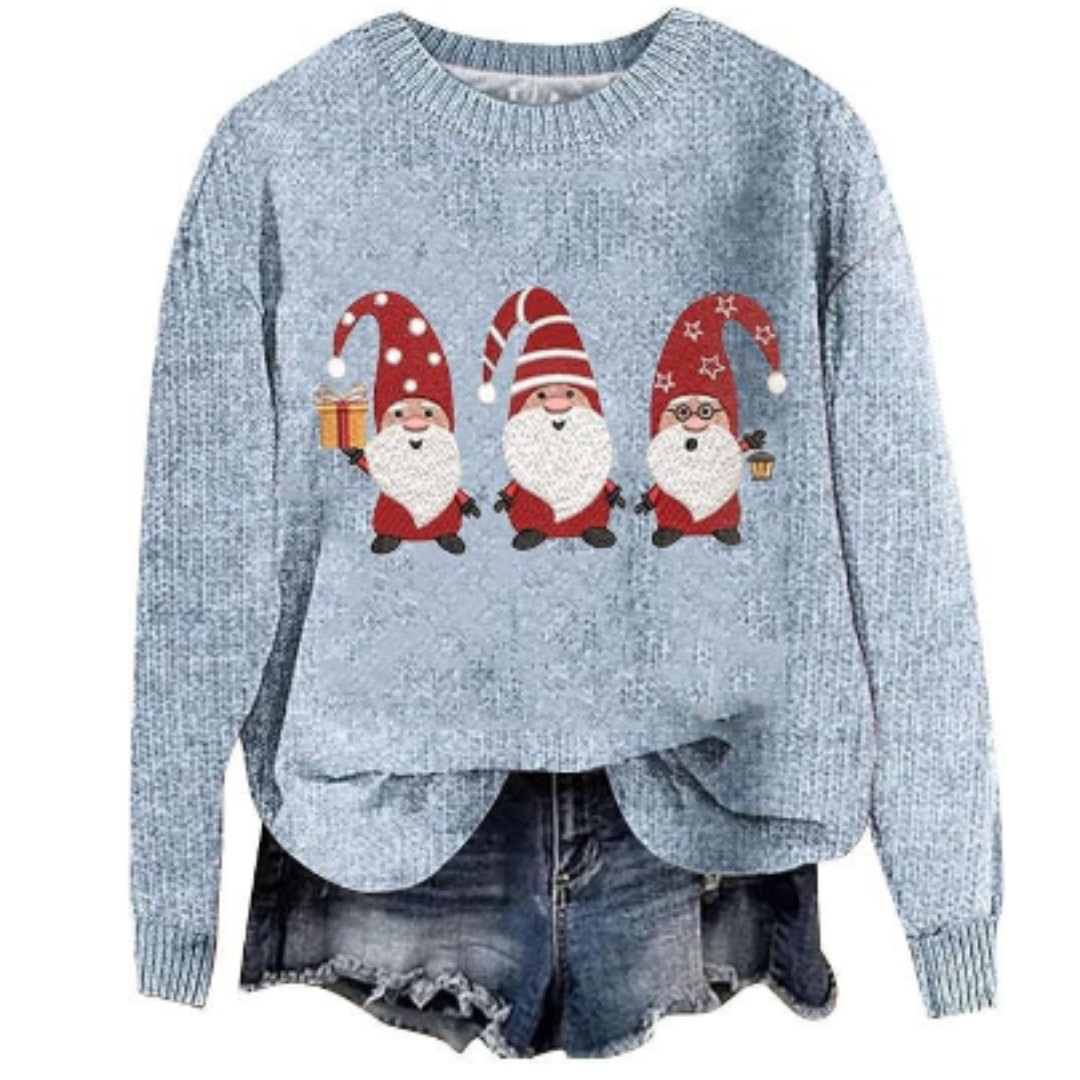 Pull Féminin Noël Col Rond Doux