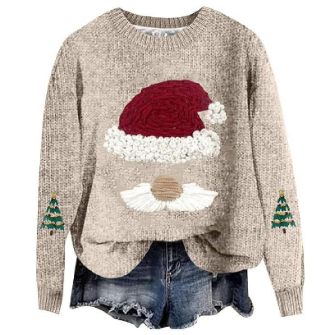 Pull Féminin Noël Col Rond Doux