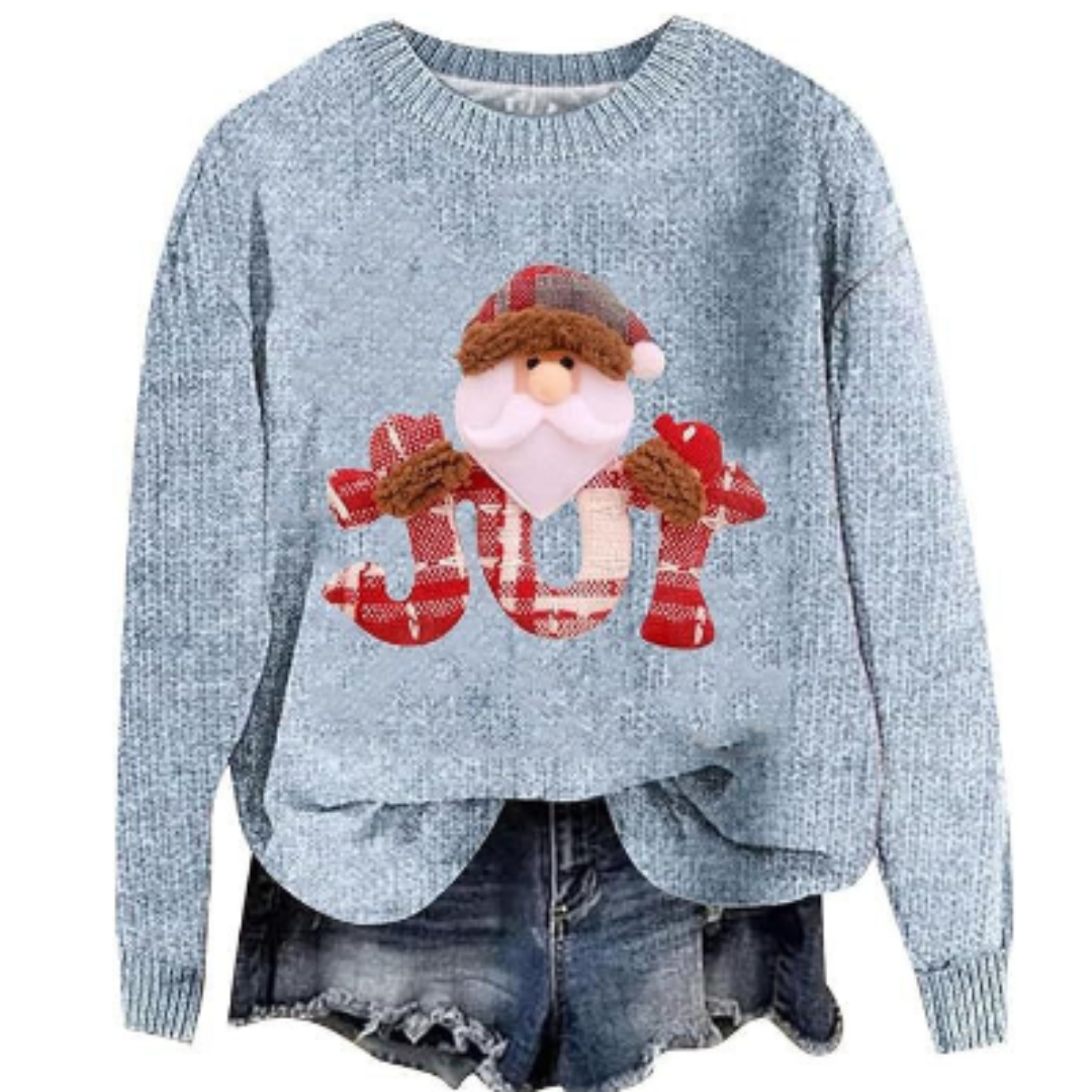 Pull Féminin Noël Col Rond Doux