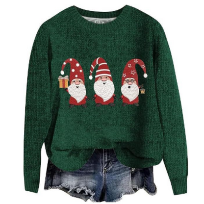 Pull Féminin Noël Col Rond Doux