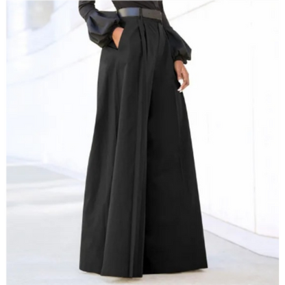 Pantalon Femme Confortable à Jambe Large pour la Vie Quotidienne