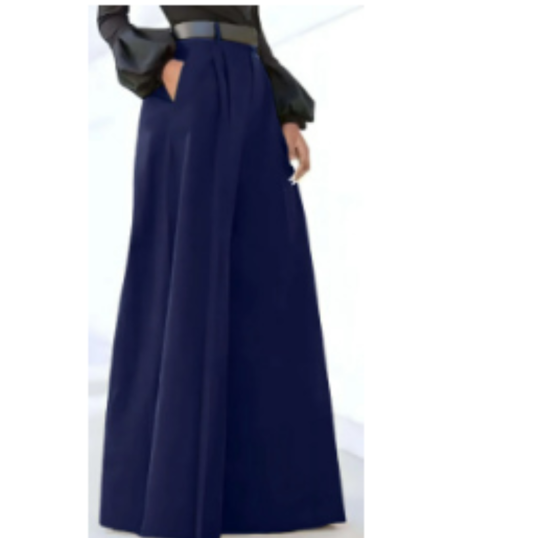 Pantalon Femme Confortable à Jambe Large pour la Vie Quotidienne