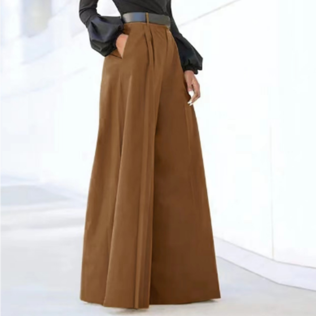 Pantalon Femme Confortable à Jambe Large pour la Vie Quotidienne