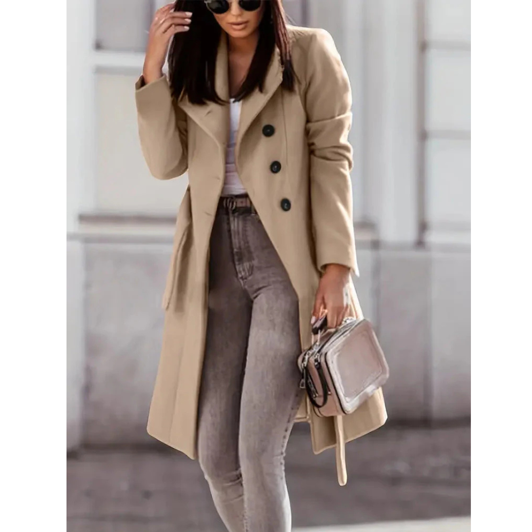 Manteau femme long chaud et élégant hiver - PanierRoyale