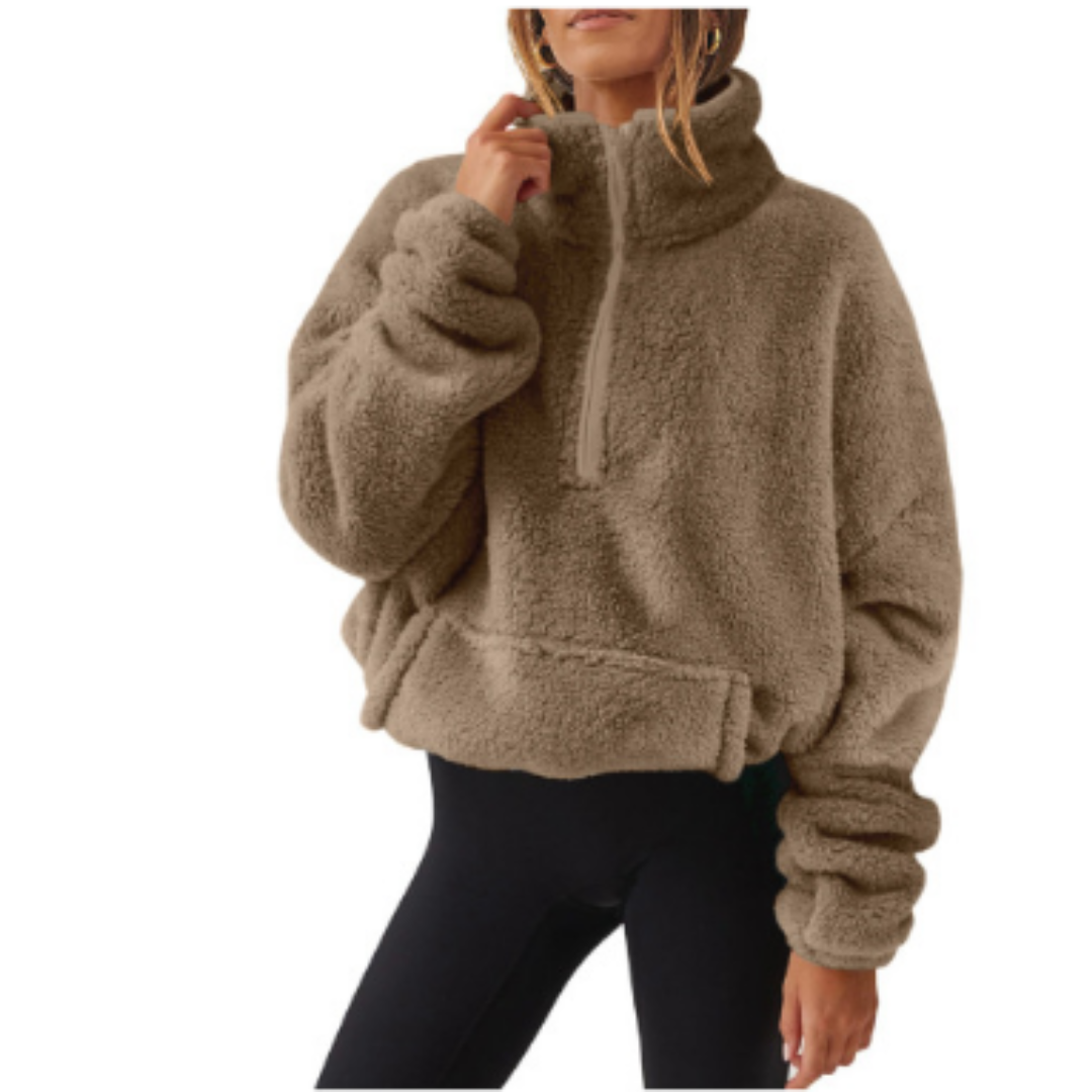 Pull Femme Peluche Doux et Confortable