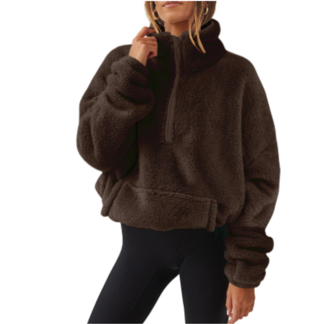 Pull Femme Peluche Doux et Confortable