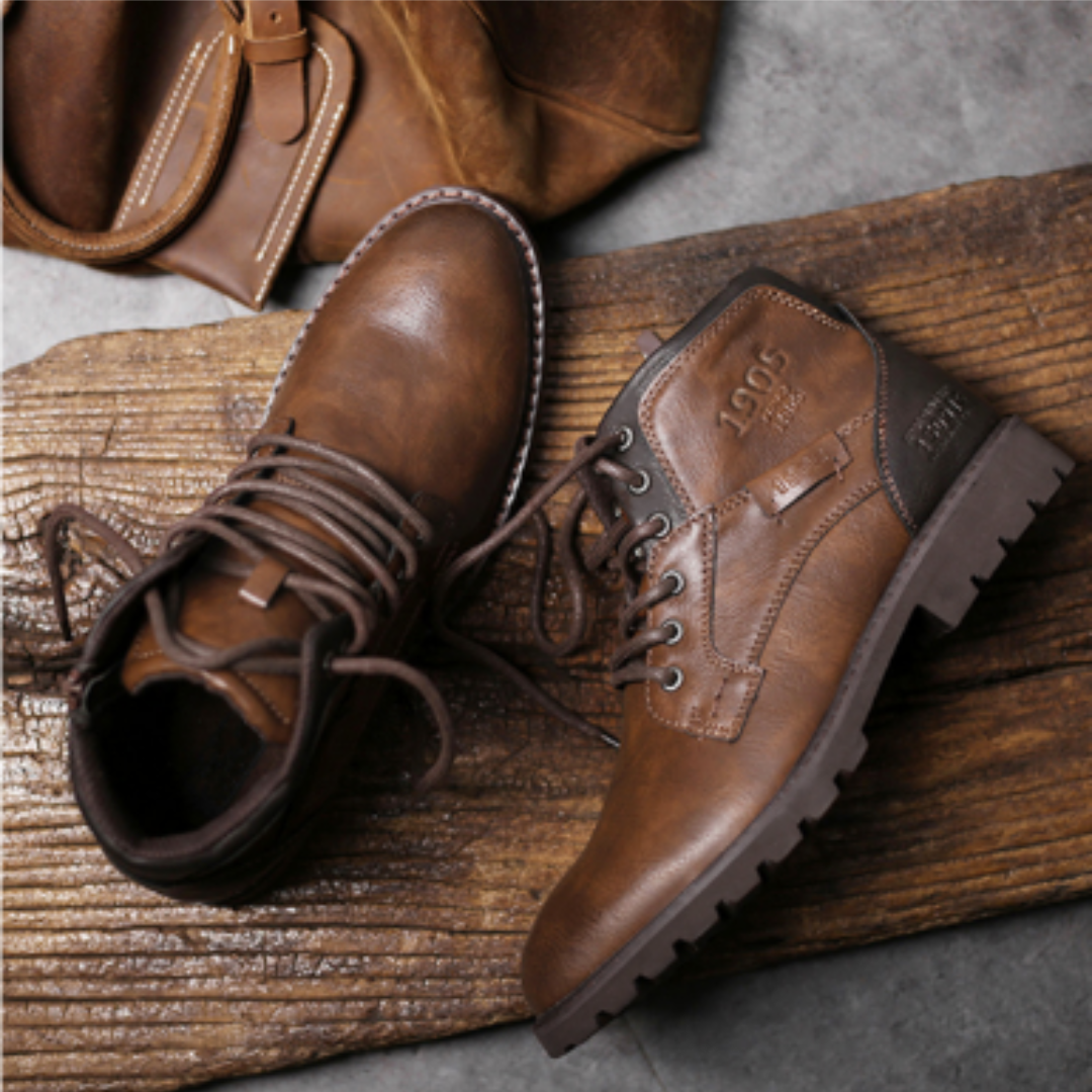 Bottes Homme Zippées Cuir Classiques
