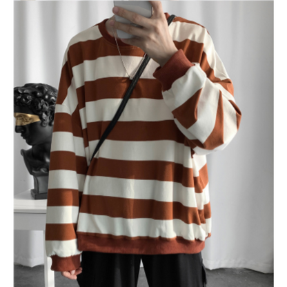 Pull Homme Rayé Classique pour Tous les Jours
