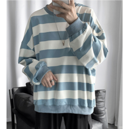 Pull Homme Rayé Classique pour Tous les Jours