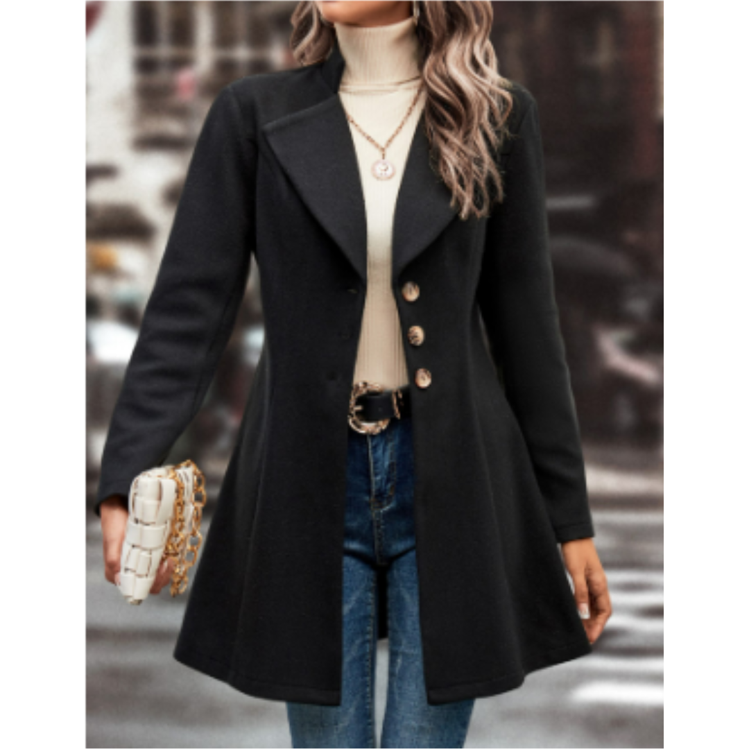 Veste Femme Longue Chic à Boutons