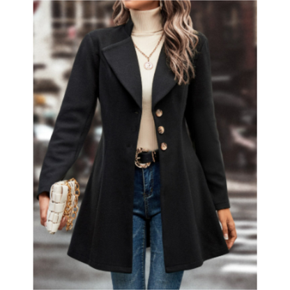 Veste Femme Longue Chic à Boutons