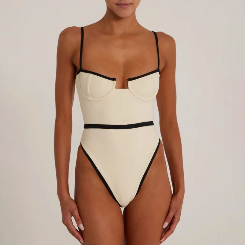 Maillot de bain une pièce Femme Coupe élégante