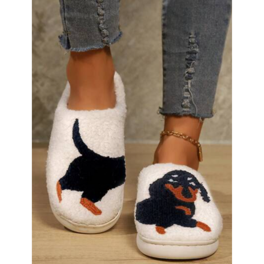 Chaussons Peluche Chien Doux et Chauds - PanierRoyale