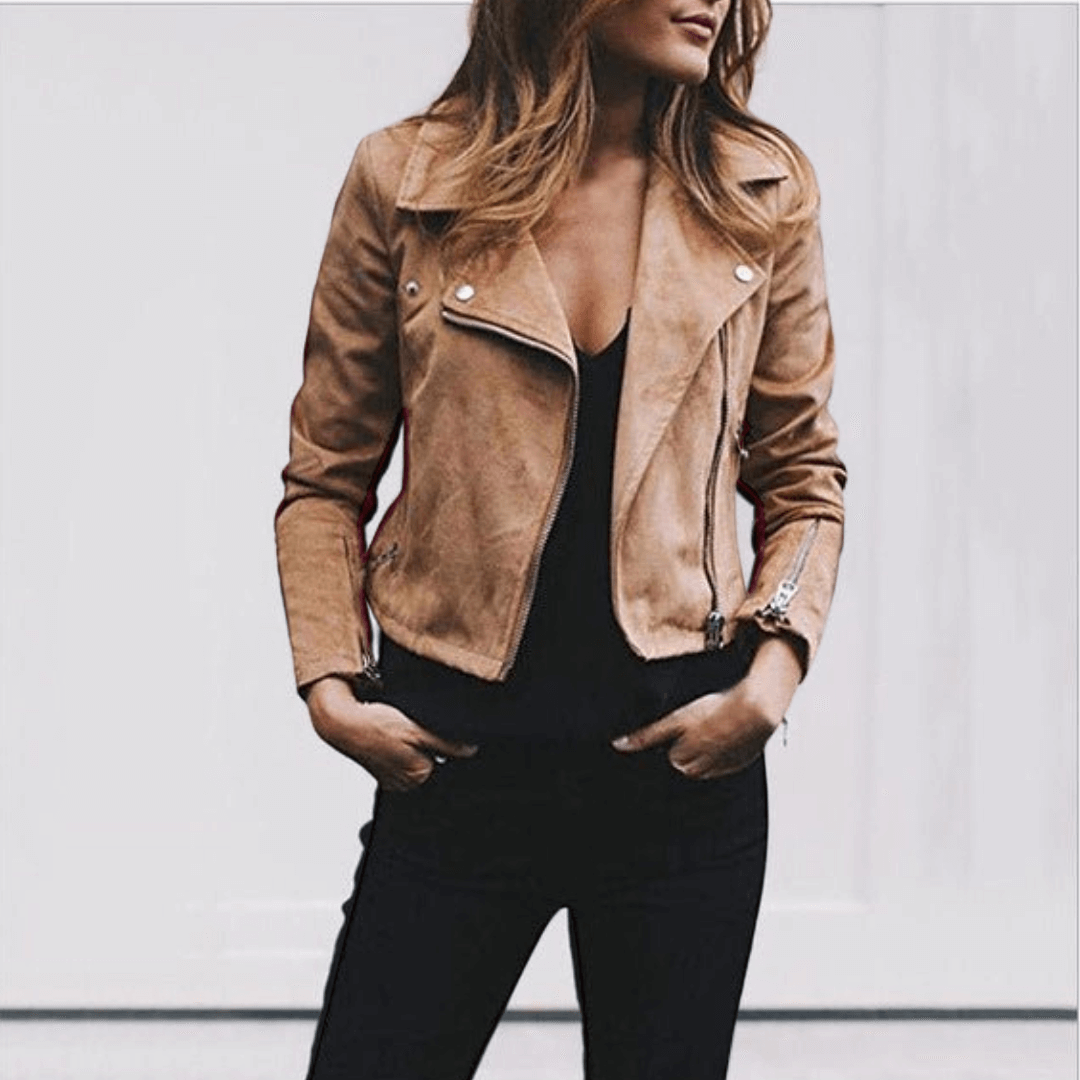 Veste Cuir Femme Chic et Élégante