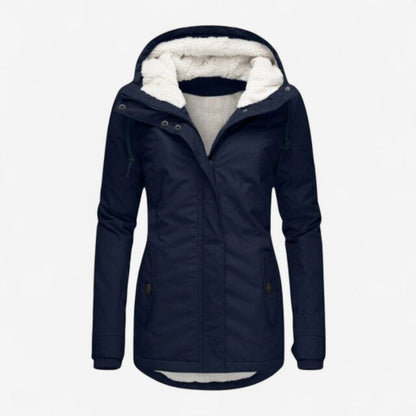 Manteau D'hiver Épais avec Capuche et Manches Longues