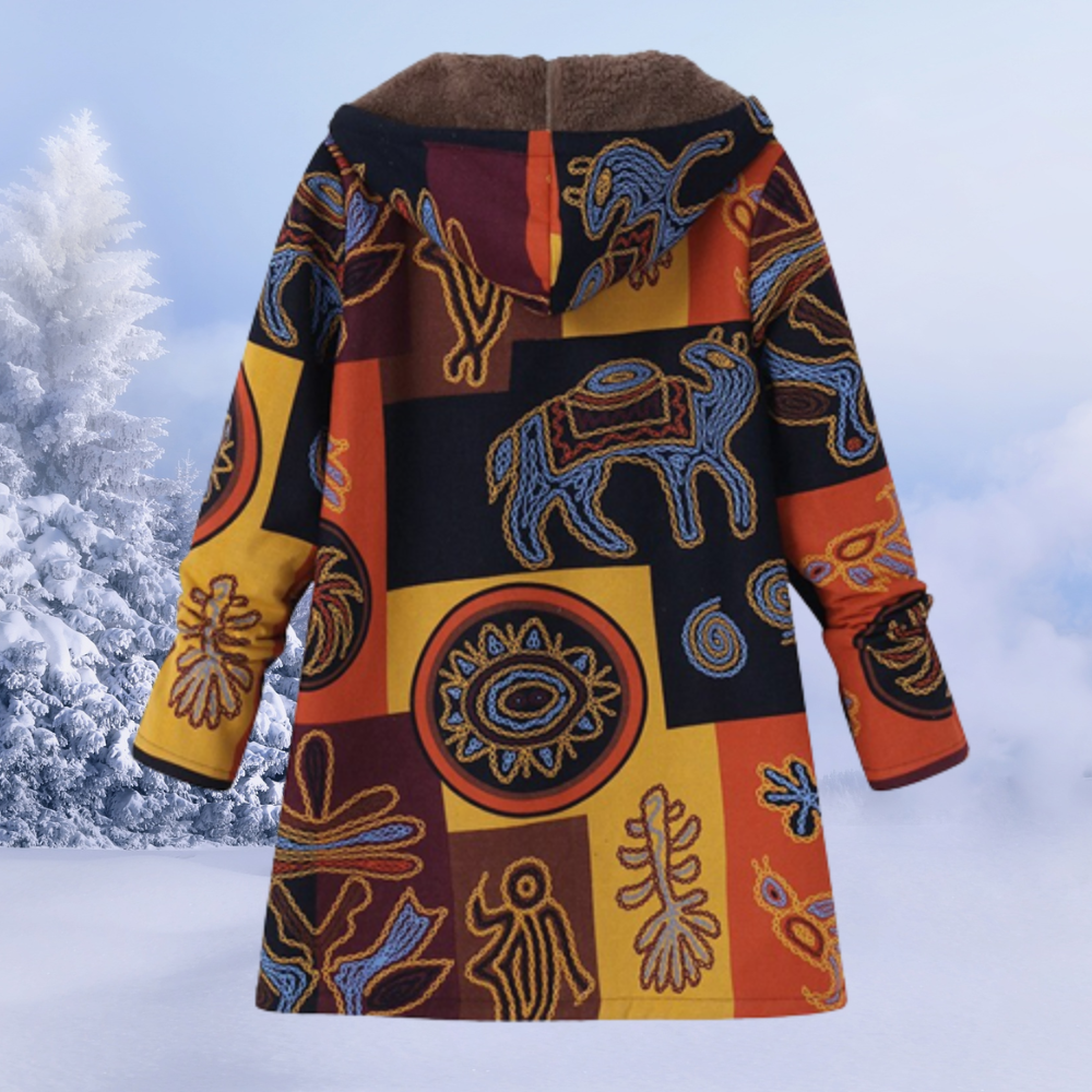 Veste Hiver Féminine Douce et Chaude avec Capuche