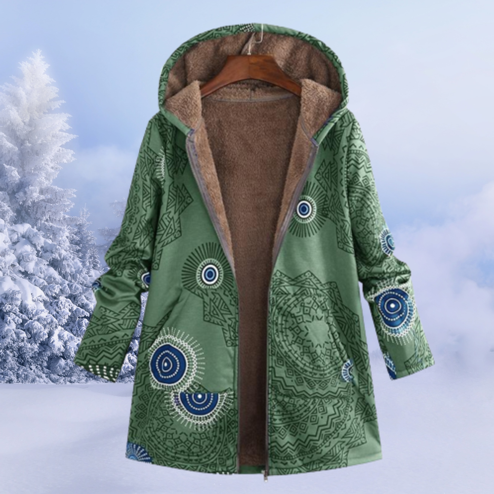 Veste Hiver Féminine Douce et Chaude avec Capuche