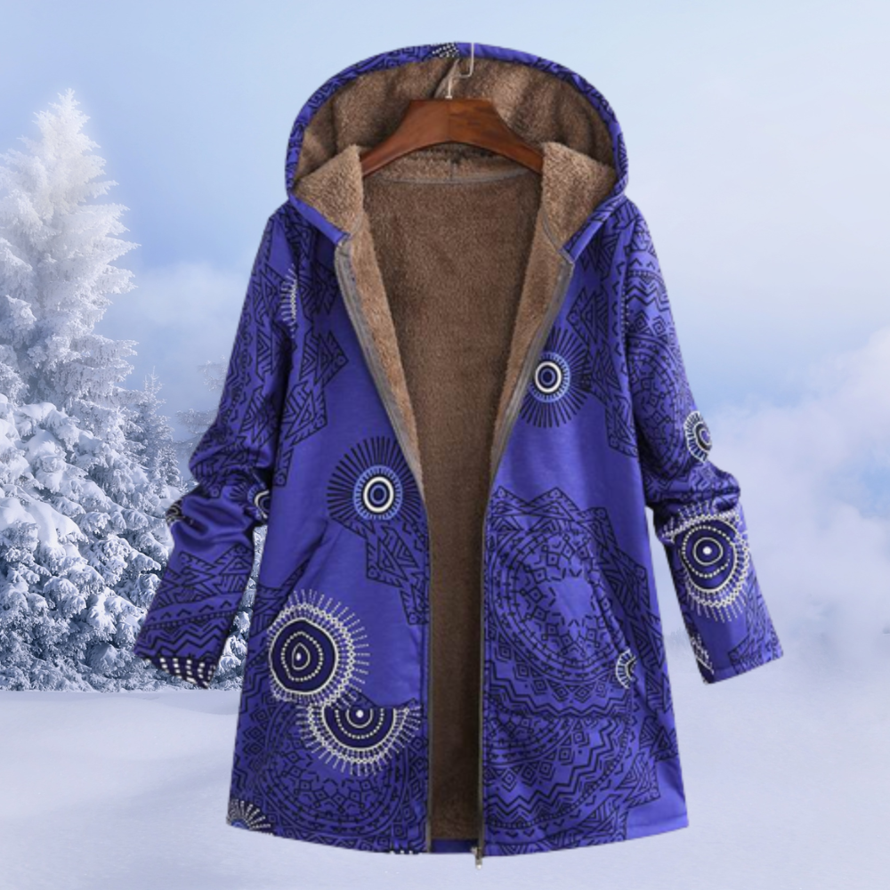 Veste Hiver Féminine Douce et Chaude avec Capuche