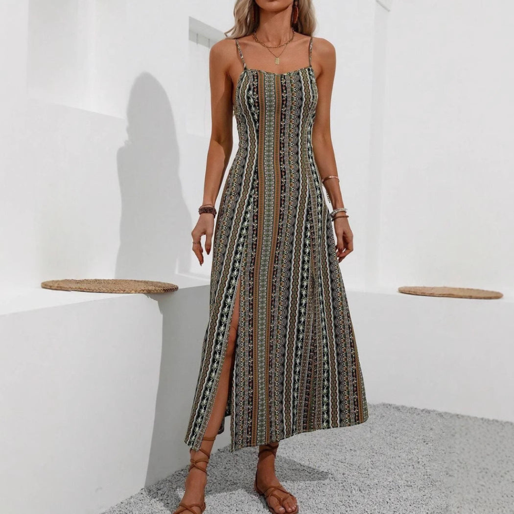Robe Été Longue et Légère sans Manches - PanierRoyale