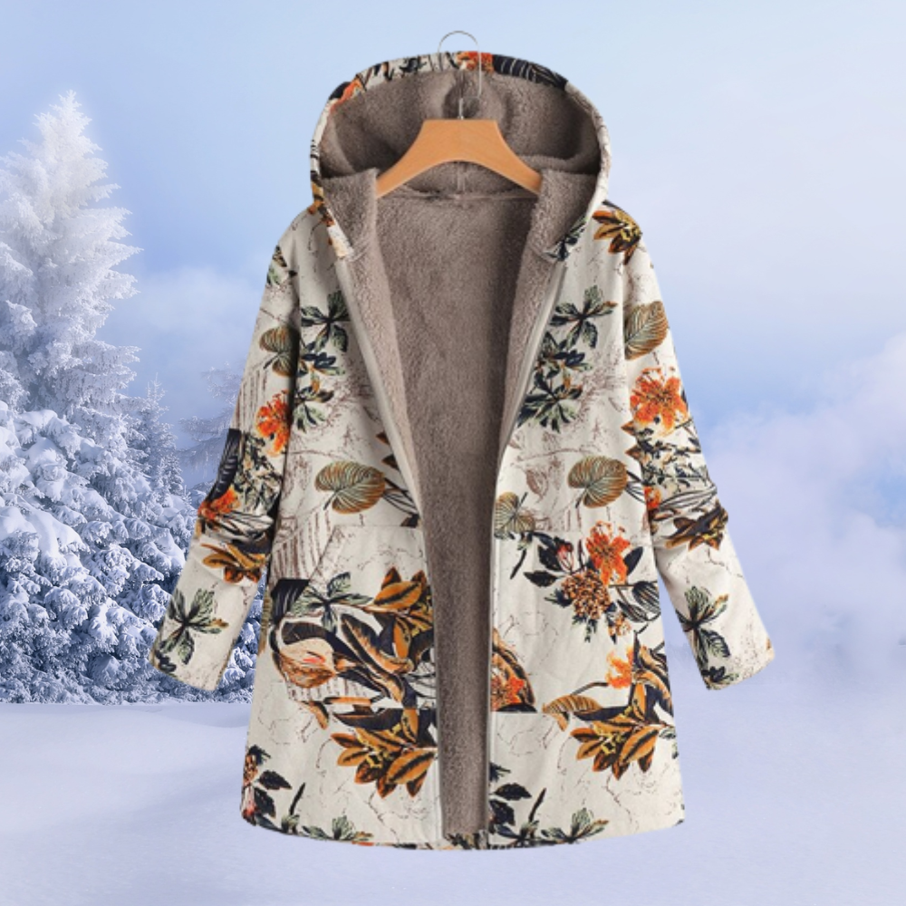 Veste Hiver Féminine Douce et Chaude avec Capuche