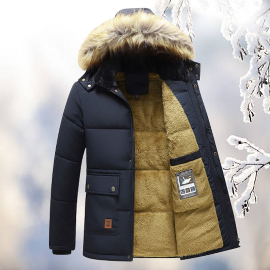 Doudoune Hiver Homme avec Capuche Amovible et Manches Réglables - PanierRoyale