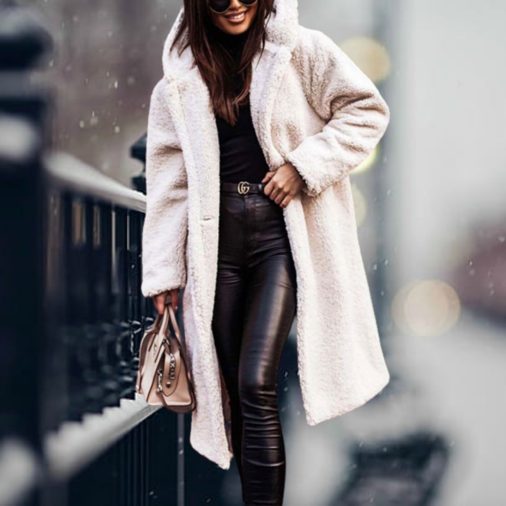 Manteau Femme Long Doux et Chaud Hiver